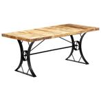 vidaXL Eettafel 180x90x76 cm massief mangohout, Verzenden, Nieuw