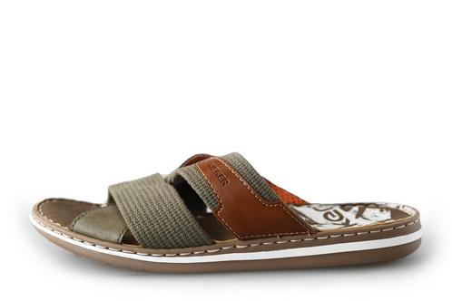 Rieker Slippers in maat 44 Groen | 10% extra korting, Kleding | Heren, Schoenen, Overige kleuren, Zo goed als nieuw, Slippers