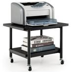 2dekans | Coast Printertafel met 4 Wielen - Zwart - 49 x 40, Ophalen of Verzenden, Nieuw