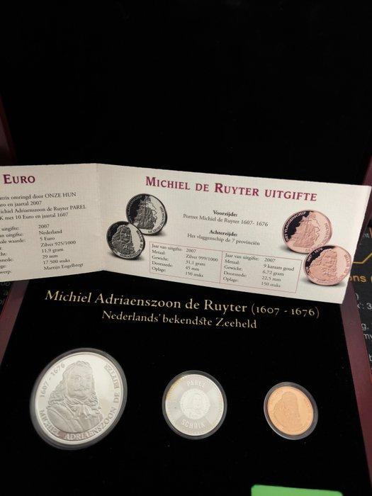 Nederland. Proof Set 2007 Michiel de Ruyter Proof, Postzegels en Munten, Munten | Europa | Euromunten