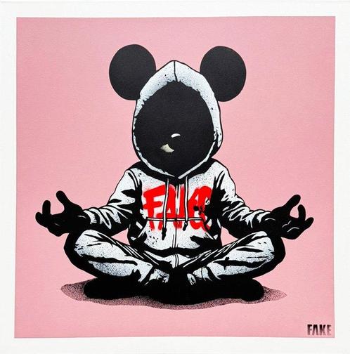 Fake (1980) - Zen Mickey, Antiek en Kunst, Kunst | Schilderijen | Modern