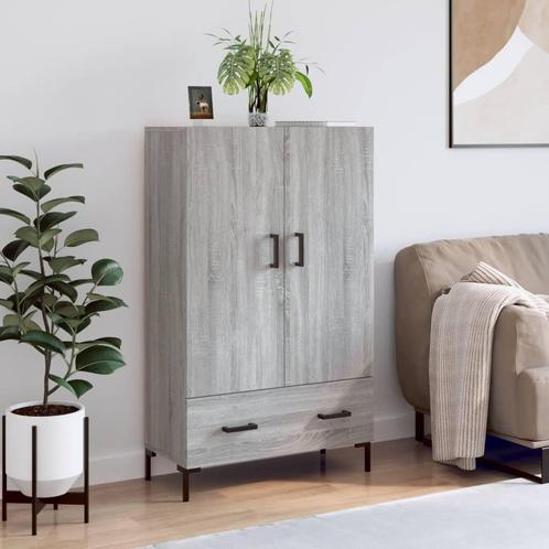 vidaXL Hoge kast 69,5x31x115 cm bewerkt hout grijs sonoma, Huis en Inrichting, Kasten | Dressoirs, Nieuw, Verzenden