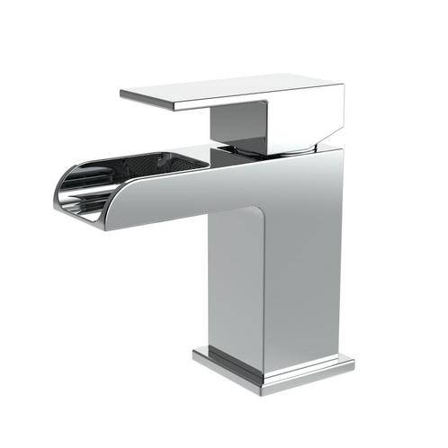 Wastafelkraan BWS | Colorato Square | Waterval | Chroom, Doe-het-zelf en Bouw, Sanitair, Kraan, Nieuw, Chroom, Ophalen of Verzenden