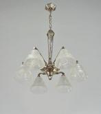 Hettier et Vincent & Hanots French art deco chandelier -, Antiek en Kunst