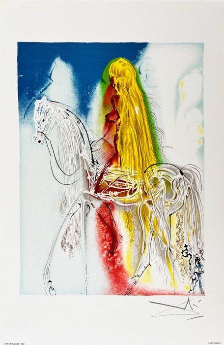 Salvador Dali (1904-1989) - Lady Godiva, Antiquités & Art, Antiquités | Autres Antiquités