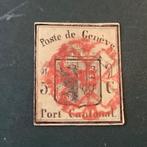 Suisse 1848 - Genève : Grand aigle - photo certificat, Postzegels en Munten, Gestempeld