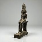 Replica van het oude Egypte Standbeeld van de op de troon