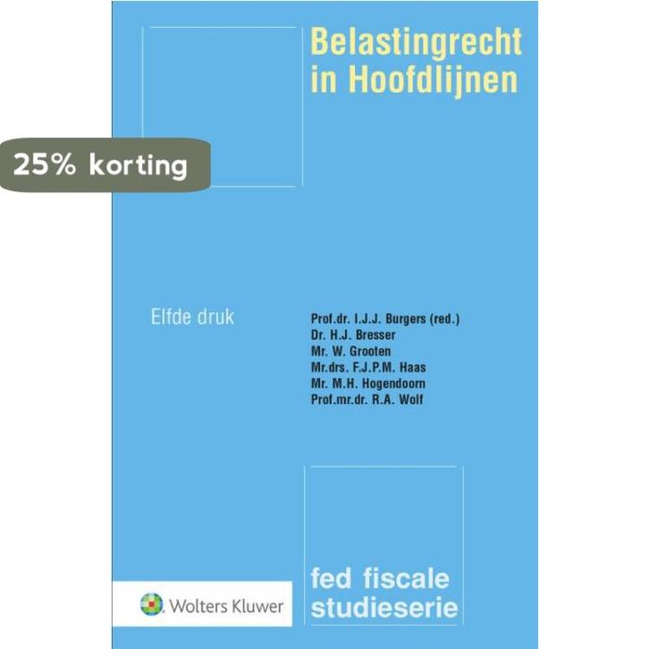Fed fiscale studieserie 38 -  Belastingrecht in Hoofdlijnen, Boeken, Wetenschap, Zo goed als nieuw, Verzenden
