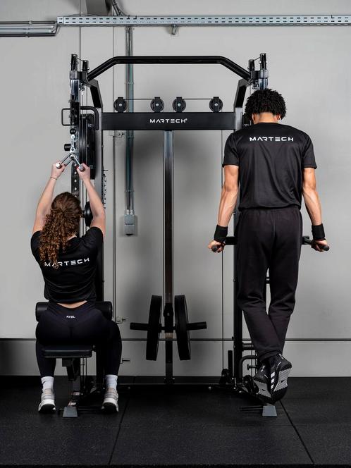 Martech M1+ set:squat rack + functional trainer, 107.5KG,..., Sport en Fitness, Fitnessmaterialen, Nieuw, Armen, Benen, Borst