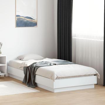 vidaXL Bedframe bewerkt hout wit 90x200 cm, Huis en Inrichting, Verzenden, Nieuw