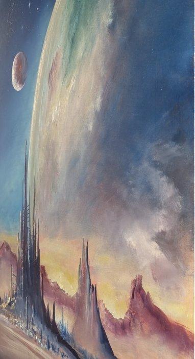 Artur Sudak (1965) - Under an Alien Moon, Antiek en Kunst, Kunst | Schilderijen | Modern