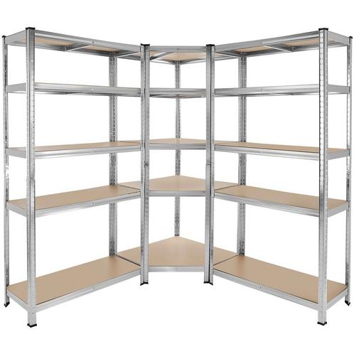 tectake Werkplaatsrek Gustav, 3-delig, 15 planken, 2625 kg -, Huis en Inrichting, Woonaccessoires | Overige, Verzenden