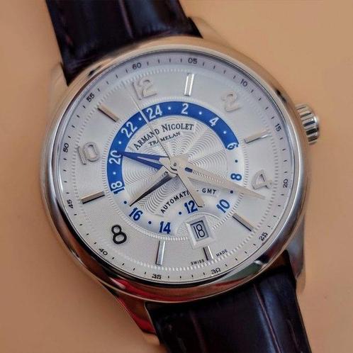 Armand Nicolet - M02-4 GMT - A846AAA-AG-P840MR2 - Homme -, Handtassen en Accessoires, Horloges | Heren