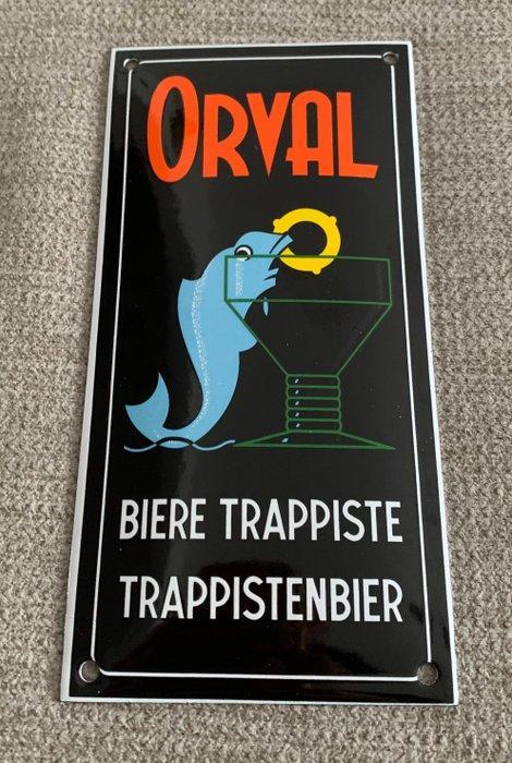 Emaille bord (2) - Emaille, emaillebord Orval, Antiek en Kunst, Antiek | Wandborden en Tegels