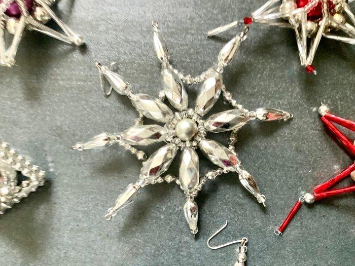 Kerstballen Gablonz (7) - Glas - Gablonzer Weihnachtsstern, Diversen, Kerst