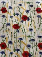 Heerlijk rustiek jacquardbloemen lente tafellaken -