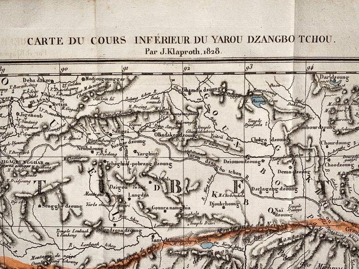 Brahmaputra River - Kaart van de onderloop van de Yaru, Boeken, Atlassen en Landkaarten