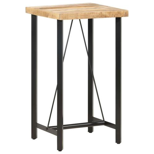 vidaXL Table de bar 60x60x107 cm Bois de manguier brut, Maison & Meubles, Tables | Tables à manger, Neuf, Envoi