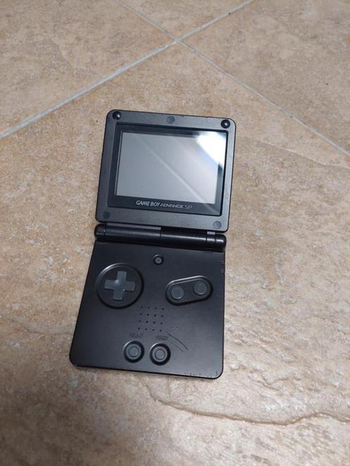 Gameboy Advance SP zwart met voeding (Nintendo tweedehands), Games en Spelcomputers, Games | Nintendo Game Boy, Ophalen of Verzenden