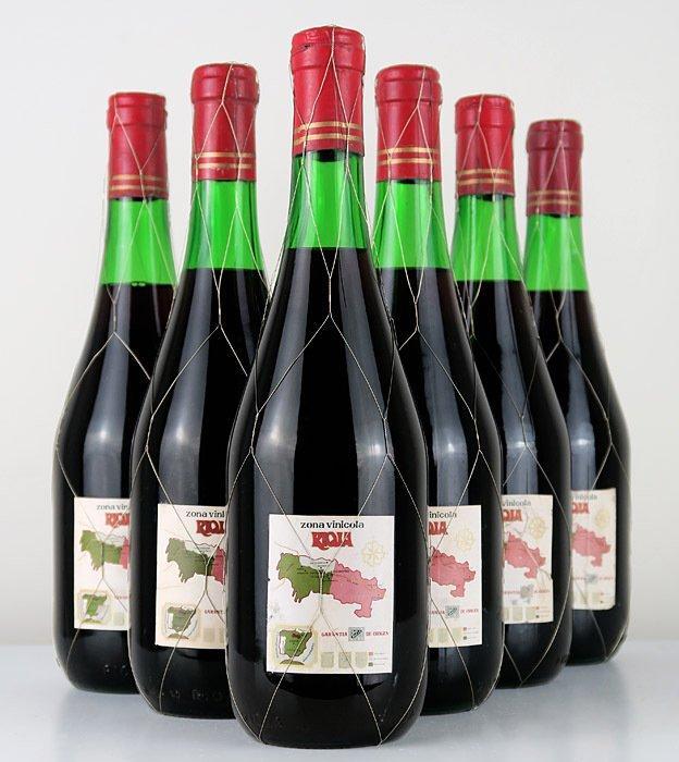 1969 Bodegas Campo Viejo - Rioja Reserva - 6 Flessen (0.75, Verzamelen, Wijnen