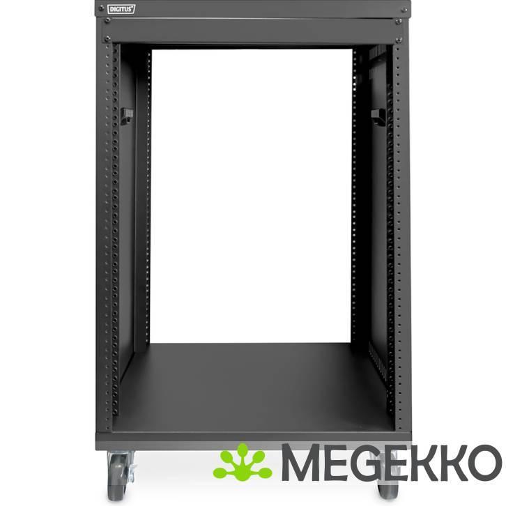 Digitus DN-48001 rack 16U Vrijstaande rek Zwart, Computers en Software, Computerbehuizingen, Nieuw, Verzenden