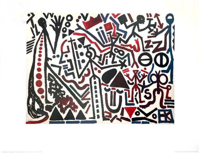 A.R. Penck (after) - Die Zufunkt Des Emigranten - Offset, Antiek en Kunst, Antiek | Meubels | Stoelen en Sofa's