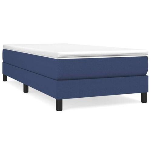 Blauw Bedframe 90x200 | Goedkoop Slaapcomfort | -40%, Huis en Inrichting, Slaapkamer | Bedden, 90 cm, 200 cm, Blauw, Nieuw, Stof