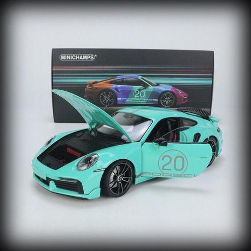 MINICHAMPS schaalmodel 1:18 Porsche 911 (992) Turbo S 2021, Hobby & Loisirs créatifs, Voitures miniatures | 1:18, Enlèvement ou Envoi