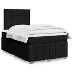 vidaXL Boxspring met matras stof zwart 120x200 cm, Verzenden, Nieuw