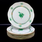 Herend, Hungary - Exquisite Set of 6 Dinner Plates (25 cm) -, Antiek en Kunst