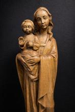 Beeld, Heilige Maria met kindje Jezus - 31 cm - Lindehout
