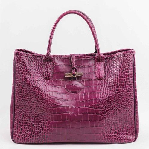 Longchamp - Crocodile pattern leather/Butterfly interior -, Bijoux, Sacs & Beauté, Sacs | Sacs Femme