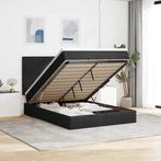 vidaXL Ottoman bed met matrassen 140x200cm fluweel zwart, Huis en Inrichting, Slaapkamer | Bedden, Verzenden, Nieuw