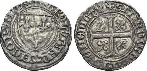 Blanc Frankreich Karl Vi 1380-1422, Postzegels en Munten, Munten | Europa | Niet-Euromunten, België, Verzenden