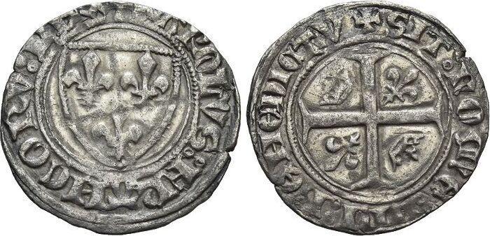 Blanc Frankreich Karl Vi 1380-1422, Postzegels en Munten, Munten | Europa | Niet-Euromunten, België, Verzenden