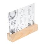 BLOC Cardd - Menukaarthouder Essenhout 210x48x40 mm, Verzenden