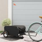 vidaXL Fietstrailer 45 kg ijzer zwart, Fietsen en Brommers, Verzenden, Nieuw