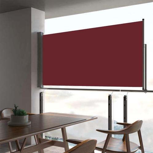 vidaXL Tuinscherm uittrekbaar 80x300 cm rood, Jardin & Terrasse, Parasols, Envoi