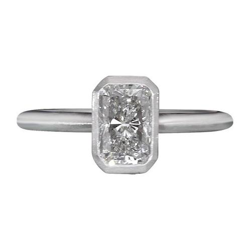 Bague tendance - 18 carats Or blanc - 1.02ct. tw. Diamant, Handtassen en Accessoires, Antieke sieraden