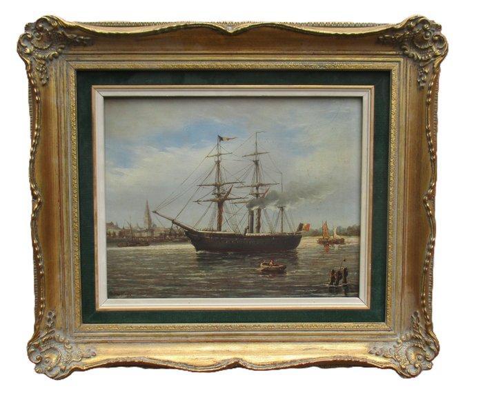 Theo Van Sluys ( pseudonyme van) Eugène Remy Maes (1849 -, Antiek en Kunst, Kunst | Schilderijen | Klassiek