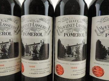 1986 Château Moulinet Laserre - Pomerol DOC - 4 Flessen