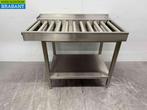 RVS Afvoertafel / rollenbaan tbv doorschuifvaatwasser 100,5, Ophalen of Verzenden, Nieuw in verpakking