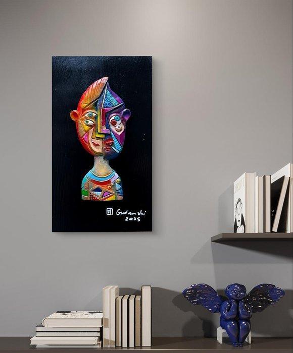 Andrzej Gudanski (1979) - Relief, Mask, Antiek en Kunst, Kunst | Designobjecten
