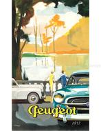1957 PEUGEOT RANGE BROCHURE NEDERLANDS, Ophalen of Verzenden