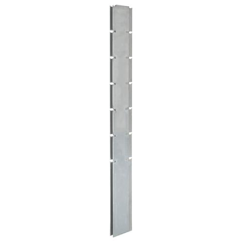 vidaXL Poteau de clôture en gabion argenté 180 cm acier, Jardin & Terrasse, Poteaux, Poutres & Planches, Neuf, Envoi