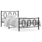vidaXL Cadre de lit métal avec tête de lit/pied de lit, Verzenden
