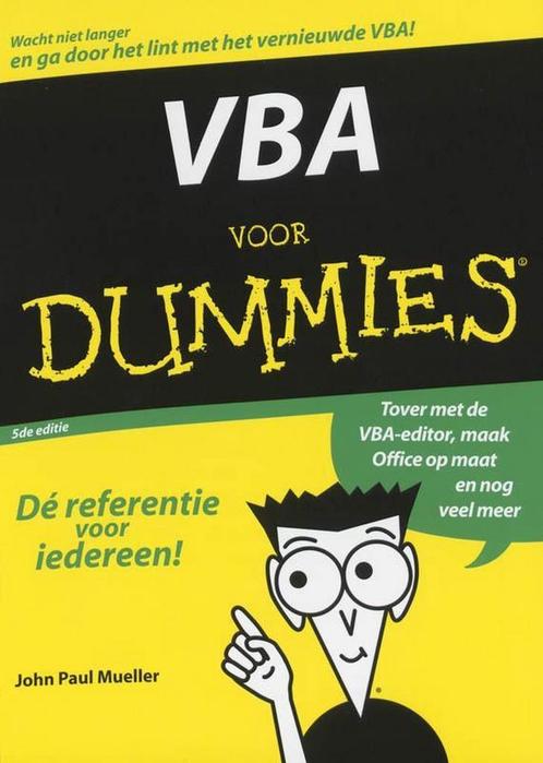 VBA voor Dummies - John Paul Mueller - 9789043015417 - Paper, Livres, Livres d'étude & Cours, Envoi