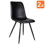Stoelen | SPECTRA |  Kunstleer/Metaal | Black | Zwarte, Verzenden, Nieuw in verpakking