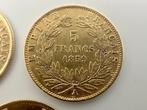 Frankrijk. Napoléon III. 5 Francs 1857/1867 (lot de 5, Postzegels en Munten