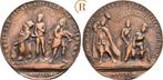 Satirische brons medaille 1744 Habsburg: Maria Theresia,..., Verzenden